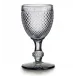 Bicos Grey Set With 4 Red Wine Goblets