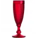 Bicos Red Set With 4 Flutes