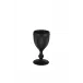 Bicos Bicolor Frosted Black Goblet, Set of 4