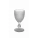 Bicos Bicolor Frosted White Goblet, Set of 4