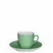 Colors Coffee Cup & Saucer Light Green