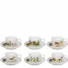 Christmas Magic Set 6 Tea Cups & Saucers