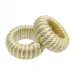 Cord Small Yellow/White Napkin Ring