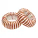 Cord Small Orange/White Napkin Ring