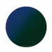 Round Ombre Lacquer Blue/Green Ombre 15" Round Placemat