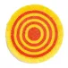 Woven Fringe Canary Yellow/Orange 16" Round Placemat