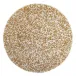 Speckle Decorative Mat Gold/White 12" Round Placemat