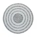 Zen Taupe/White 15" Round Placemat