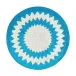 Capri Blue/White 15" Round Placemat