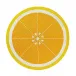 Lemon Yellow 15" Round Placemat