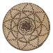 Terra Natural Round Black/White 15" Round Placemat