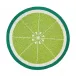 Lime Green 15" Round Placemat