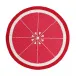 Grapefruit Pink 15" Round Placemat