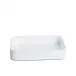 White 8" x 12" x 2" Small Lacquer Tray