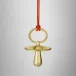 Christmas Pacifier Golden Ornament