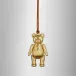 Christmas Teddy Golden Ornament