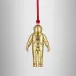 Christmas Spaceman Golden Ornament