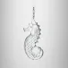 Christmas Crystal Seahorse Ornament