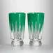 New Year Shot Glasses Firework, Set of 2 Green