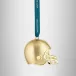Christmas Metal Football Helmet Golden Ornament