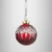 Christmas Crystal Lismore Red Bauble Ornament