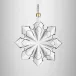 Christmas Annual Snowcrystal Ornament 2025