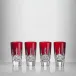 Lismore Red Shot Glass, 56ml, Set of 4