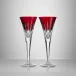 Lismore Red Toasting Flute, 170ml, Set of 2