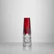 Lismore Red Bud Vase, 18cm