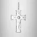 Christmas Mini Cross Ornament