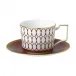 Renaissance Red Teacup & Saucer 250ml 8.4floz