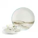 Voyage of the Beagle Darwin Patagonia Teacup Saucer Plate, 3 Pieces
