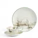 Voyage of the Beagle Darwin Tahiti Teacup Saucer Plate, 3 Pieces