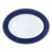 Hibiscus Oval Platter 35.7cm 14in Blue