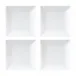 Gio Square Plate 4.5cm 5.7in, Set of 4