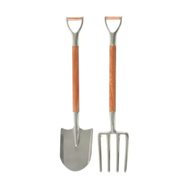 Vagabond House Farmer's Market fork and shovel salad serving set