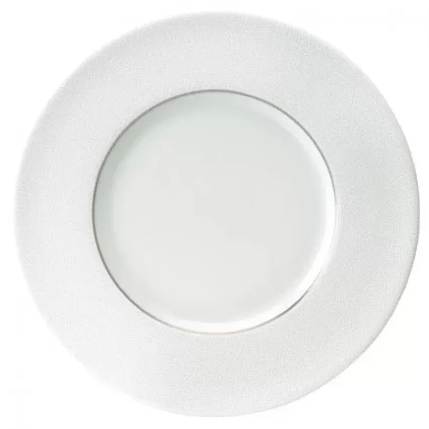Seychelles Matte Platinum Filet Dinner Plate Large Rim