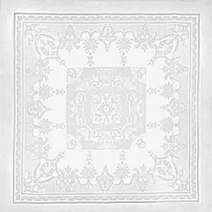Beauregard White 100% Cotton Tablecloth 75" x 98"