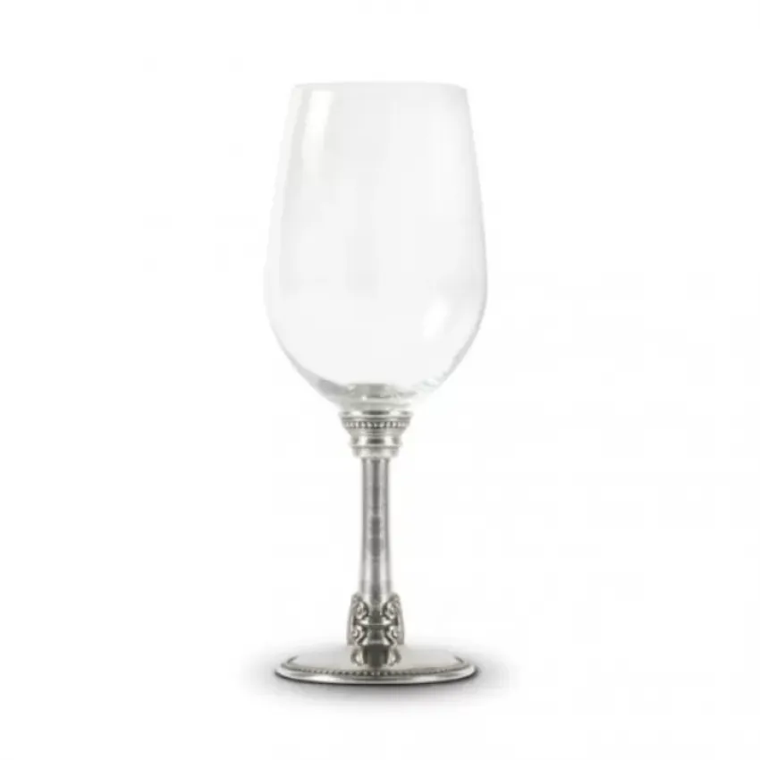 Medici Pewter Stem White Wine Glass