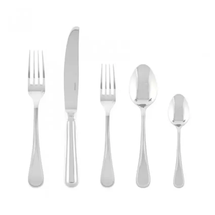 Contour 5-Pc Place Setting Solid Handle 18/10 Stainless Steel (Special Order)