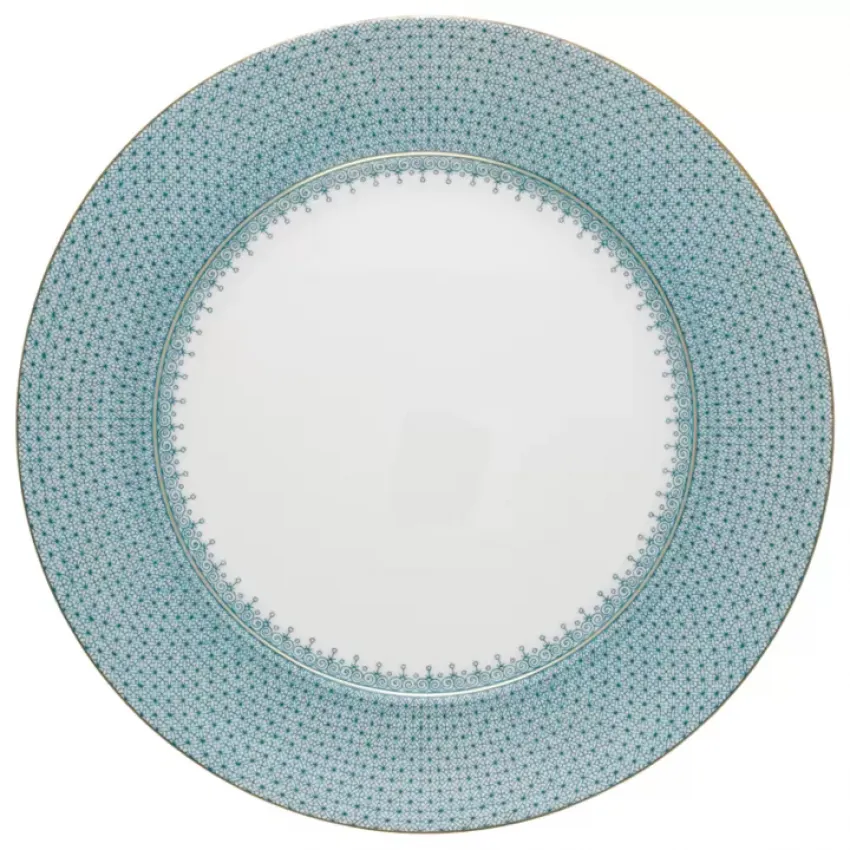 Turquoise Lace Service Plate 12"