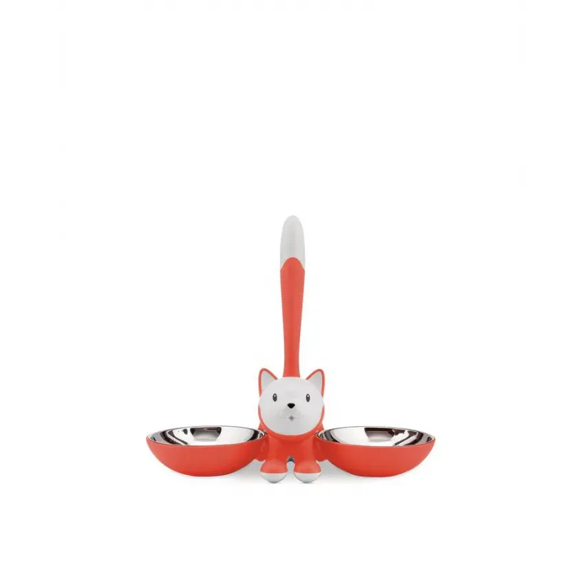 Tigrito Cat Bowl - Red Orange