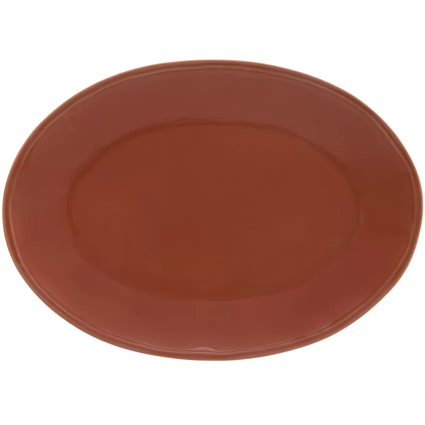 Fontana Paprika Oval Platter 15.75'' X 11.5 H1.5''