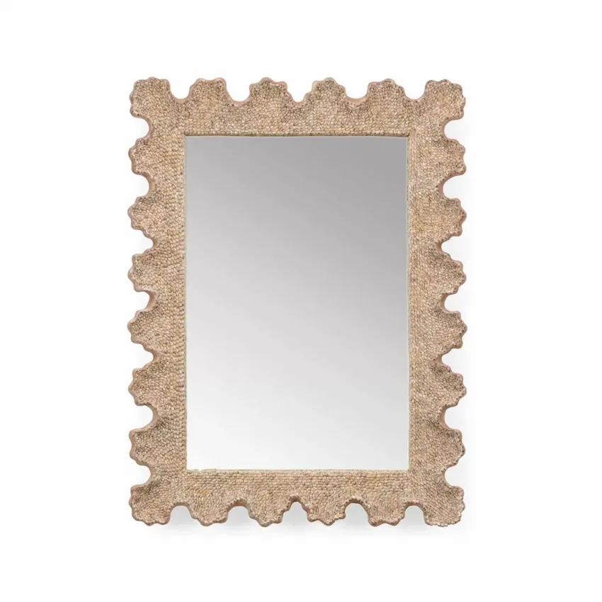 Scalloped Shell Rectangular Mirror