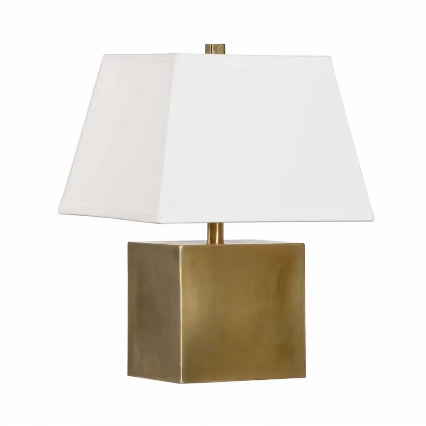 Brass Cube Lamp