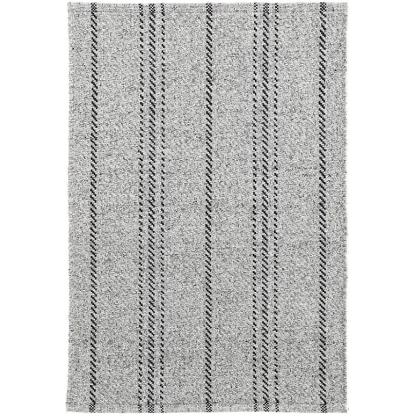 Melange Stripe Grey black Indoor outdoor Rugs