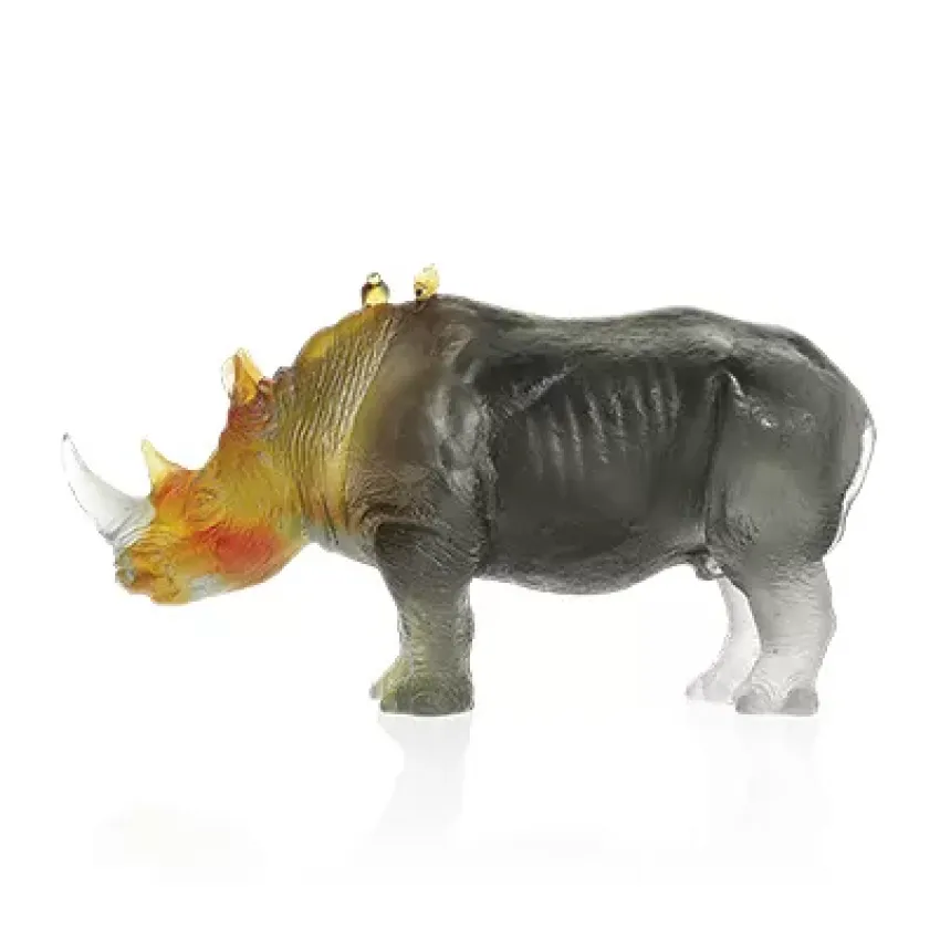 Grey Amber Rhinoceros by Jean-François Leroy (Special Order)