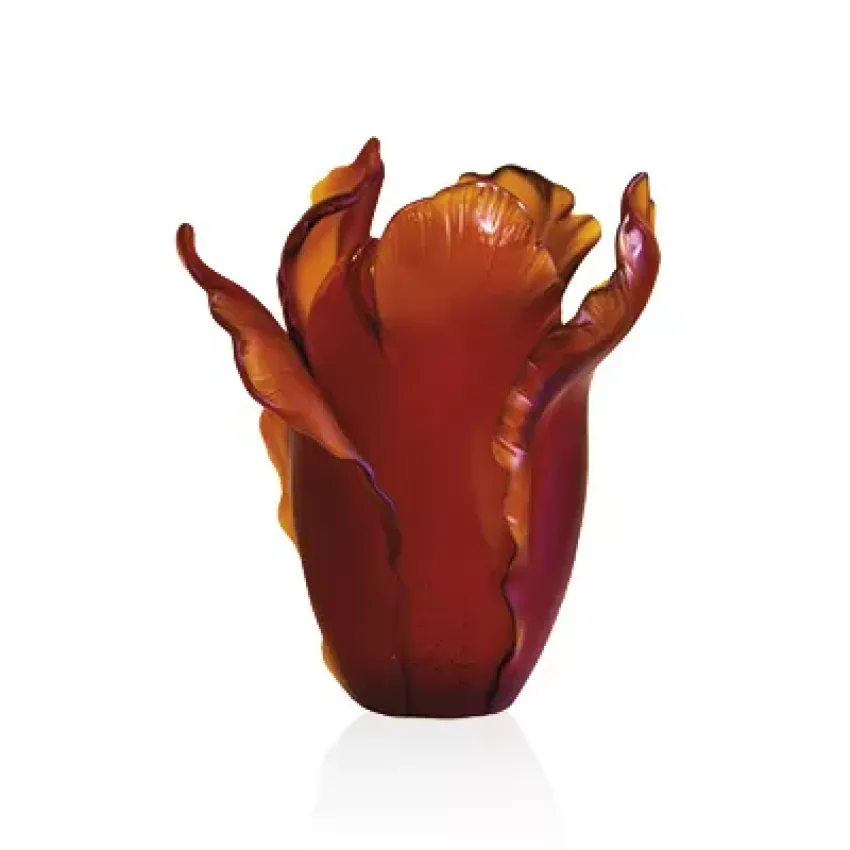 Tulip Dark Amber Vase (Special Order)