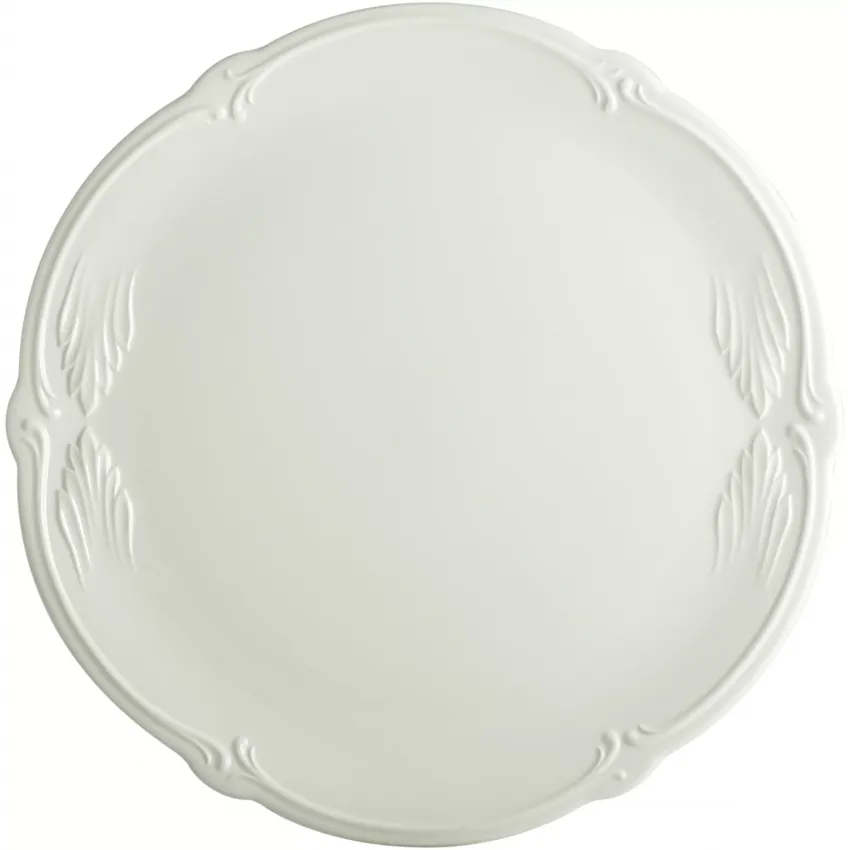 Rocaille White Cake Platter 13 7/16" Dia