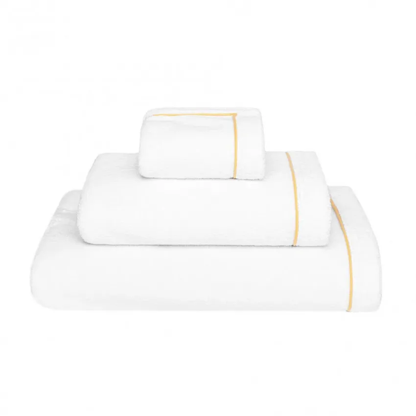 Continental White/Gold Bath Towel 28" x 55''